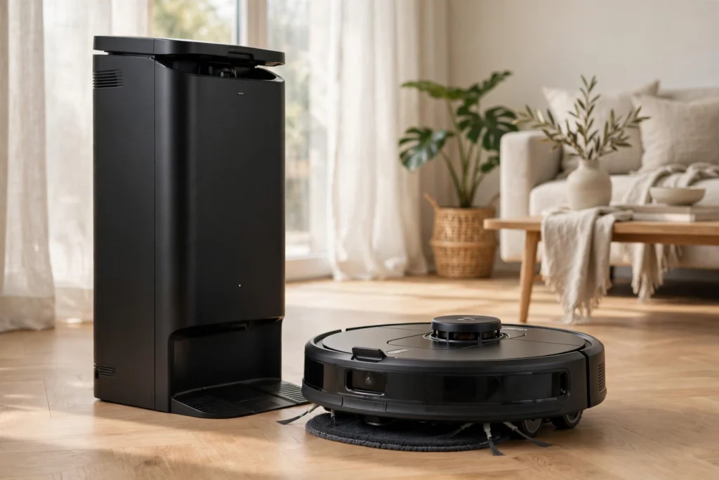 DJI Romo 2 Australia robot vacuum with docking station
